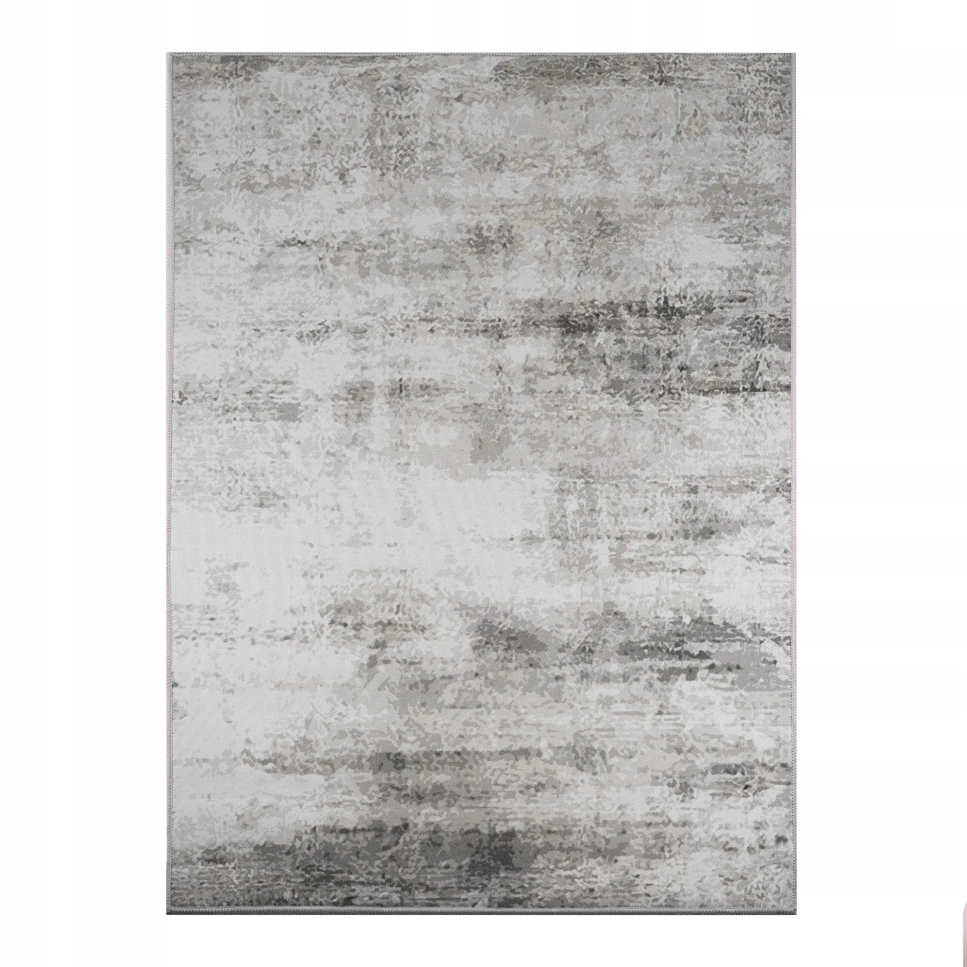 Dywan BCF 160x220 cm, pilkas marmuro raštas, neslidus, modernus Loft stilius svetainei ir kambariui
