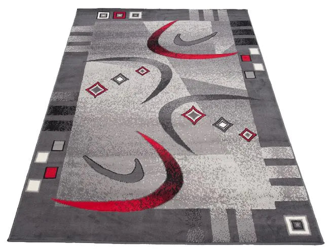 DYWANAS 140x200 spalvotas pliušinis kilimas BCF 496g