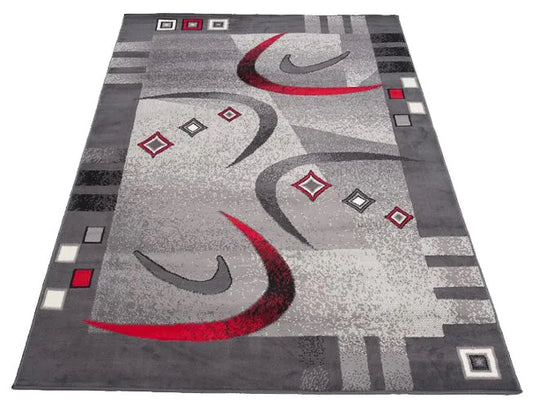 DYWANAS 140x200 spalvotas pliušinis kilimas BCF 496g