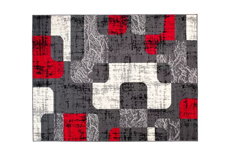DYWANAS 160x220 SPALVOTAS PLIŠINIS BCF KILIMAS 22dgr