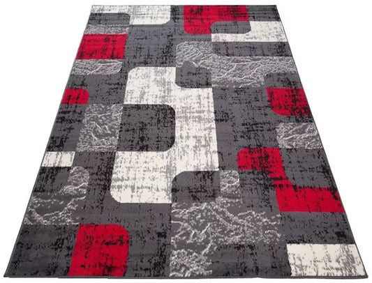 DYWANAS 160x220 SPALVOTAS PLIŠINIS BCF KILIMAS 22dgr