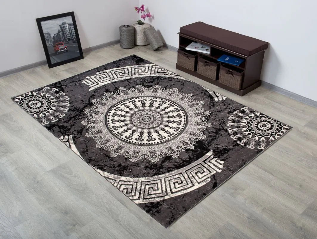 DYWANAS 200x300 SPALVOTAS PLIŠINIS BCF KILIMAS