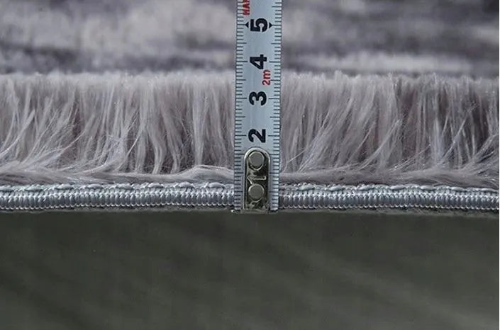 ELSIMONE CARPET Shaggy kilimas 120x170 cm, minkštas, pūkuotas, pilkas, modernus