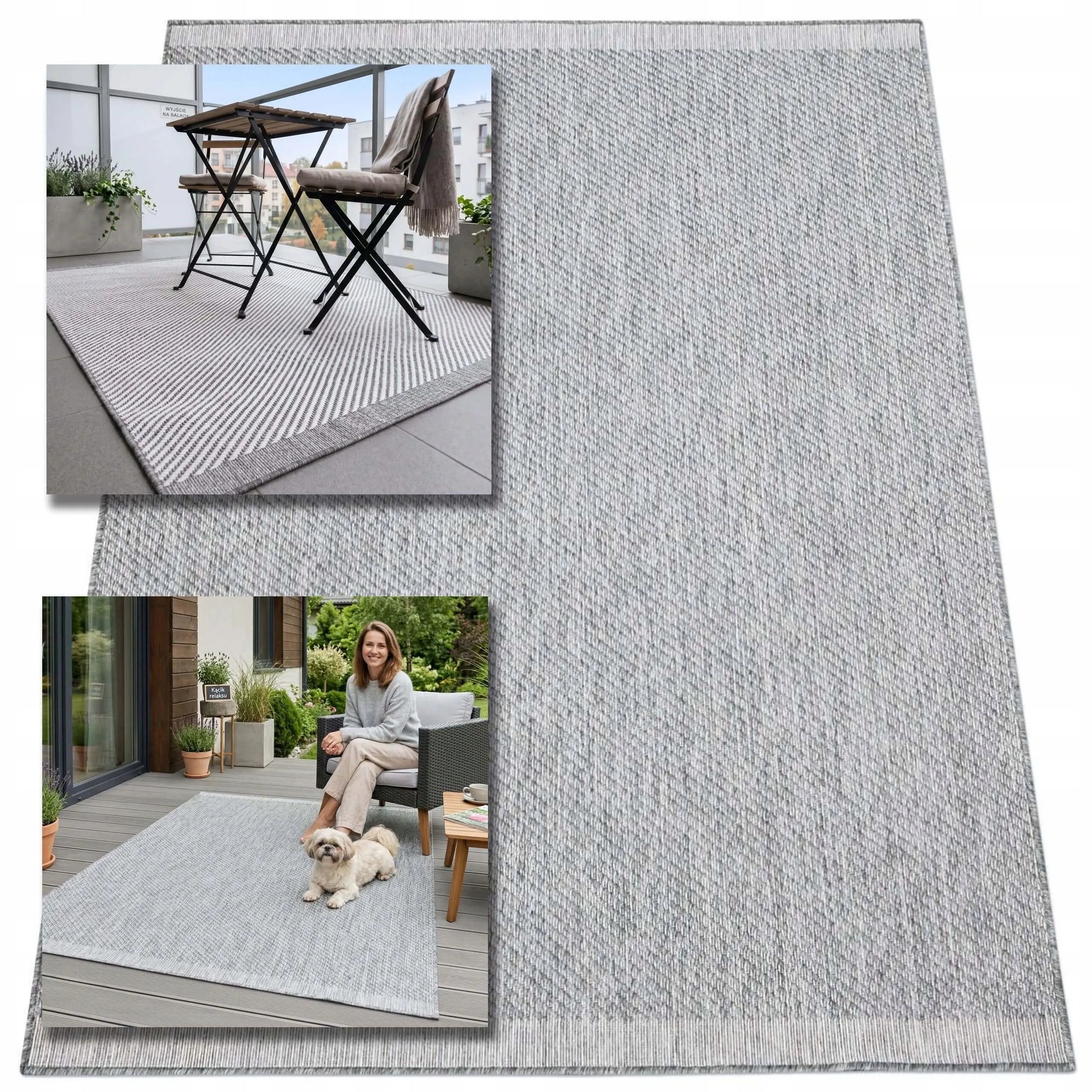 Eureka Home lauko kilimas 60x110, vandeniui atsparus, terasai ir balkonui