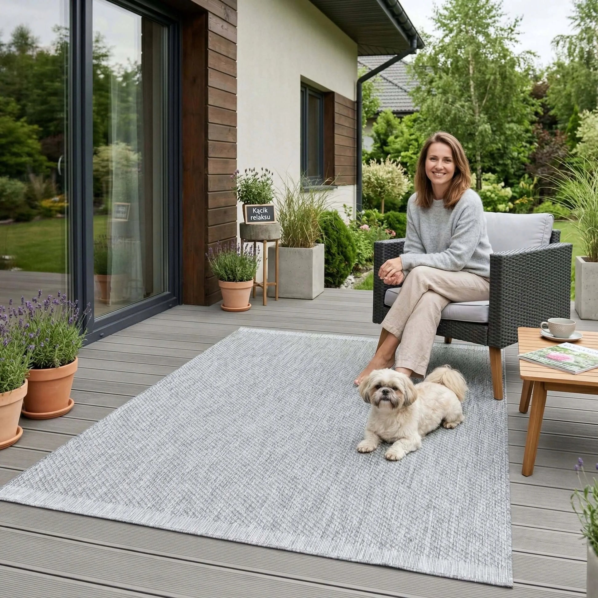 Eureka Home lauko kilimas 60x110, vandeniui atsparus, terasai ir balkonui