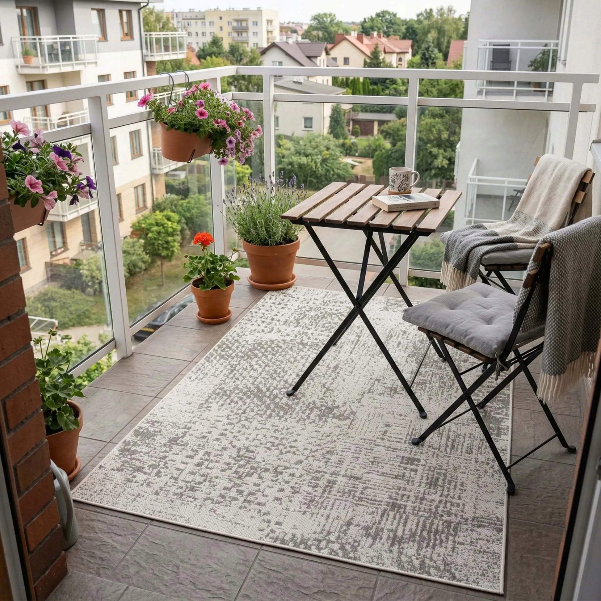 Eureka Home lauko kilimas terasai 60x100 cm, vandeniui atsparus sodo kilimėlis