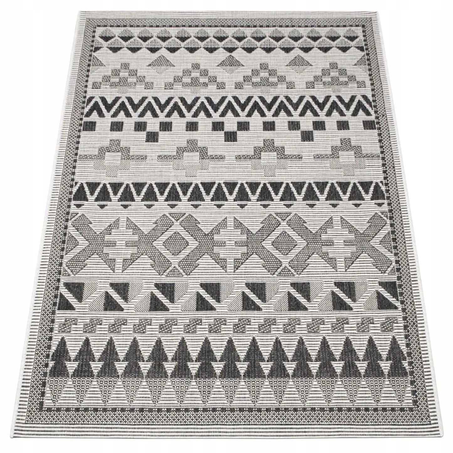 Eureka Home lauko kilimas terasai 60x100 pilkas vandeniui atsparus kilimėlis