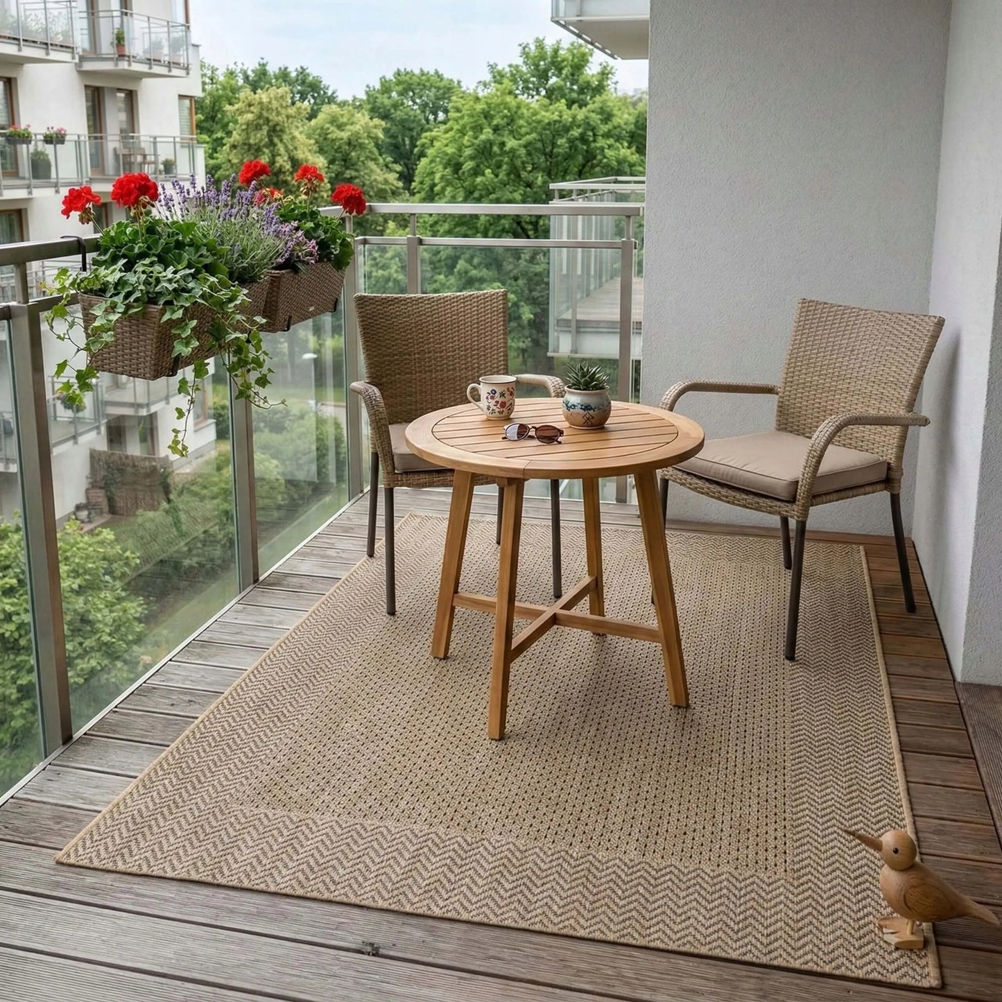Eureka Home lauko kilimas terasai 60x100 – vandeniui atsparus, modernus, universalus
