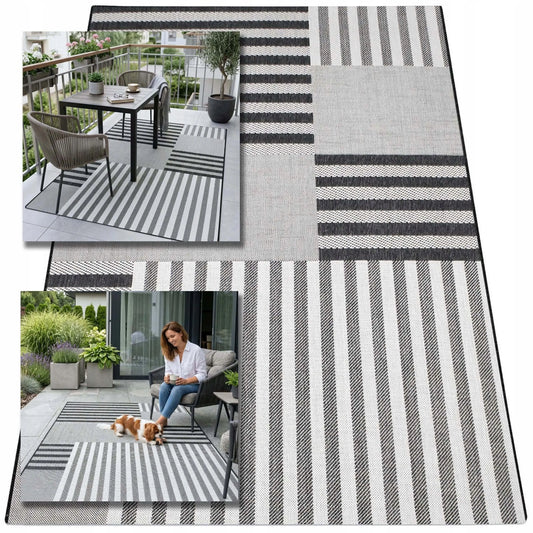 Eureka Home lauko terasos kilimas 60x100, vandeniui atsparus kilimėlis balkonui