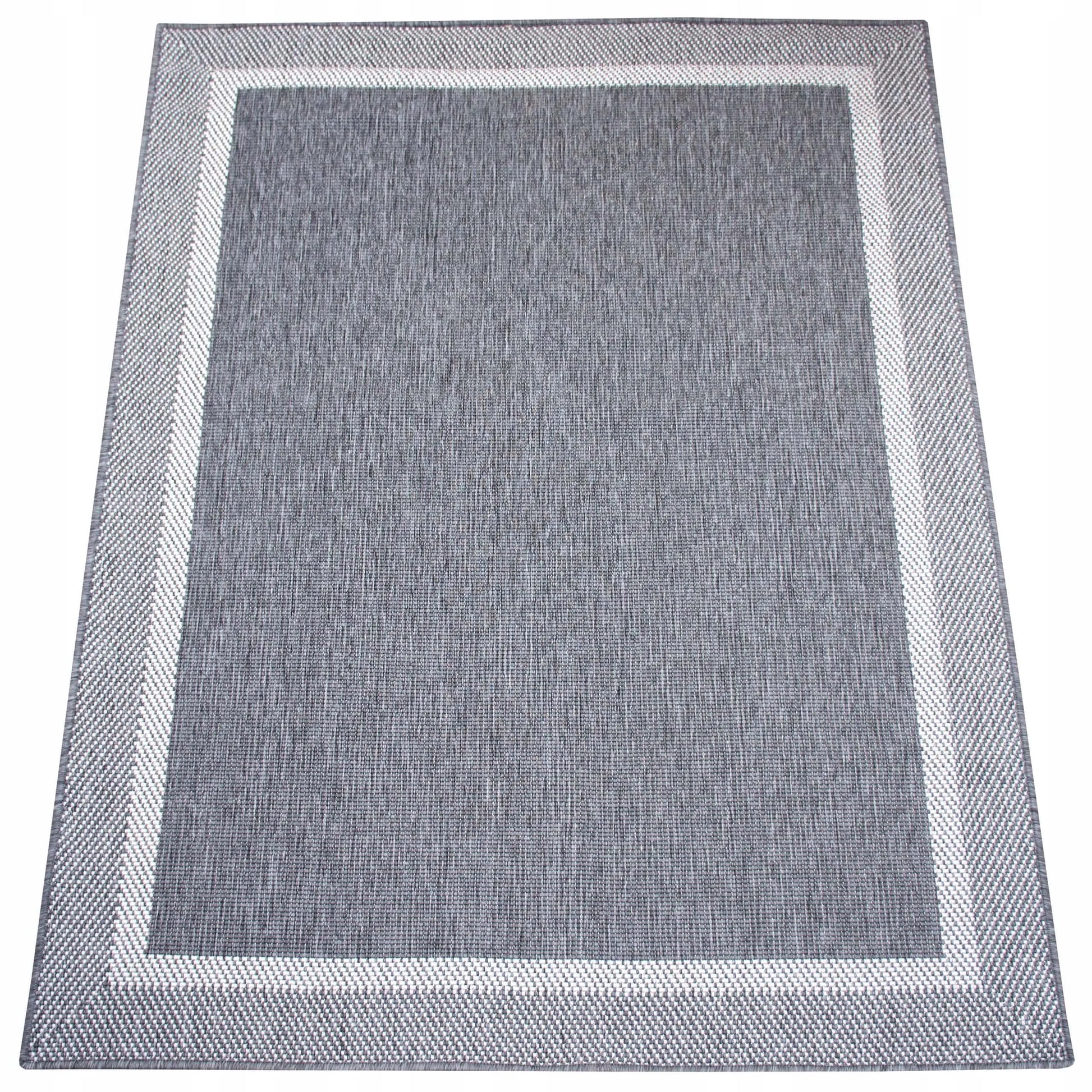 Eureka Home Lygiaustas Lauko Kilimas 60x110 cm, Atsparus Vandeniui, Pilkas