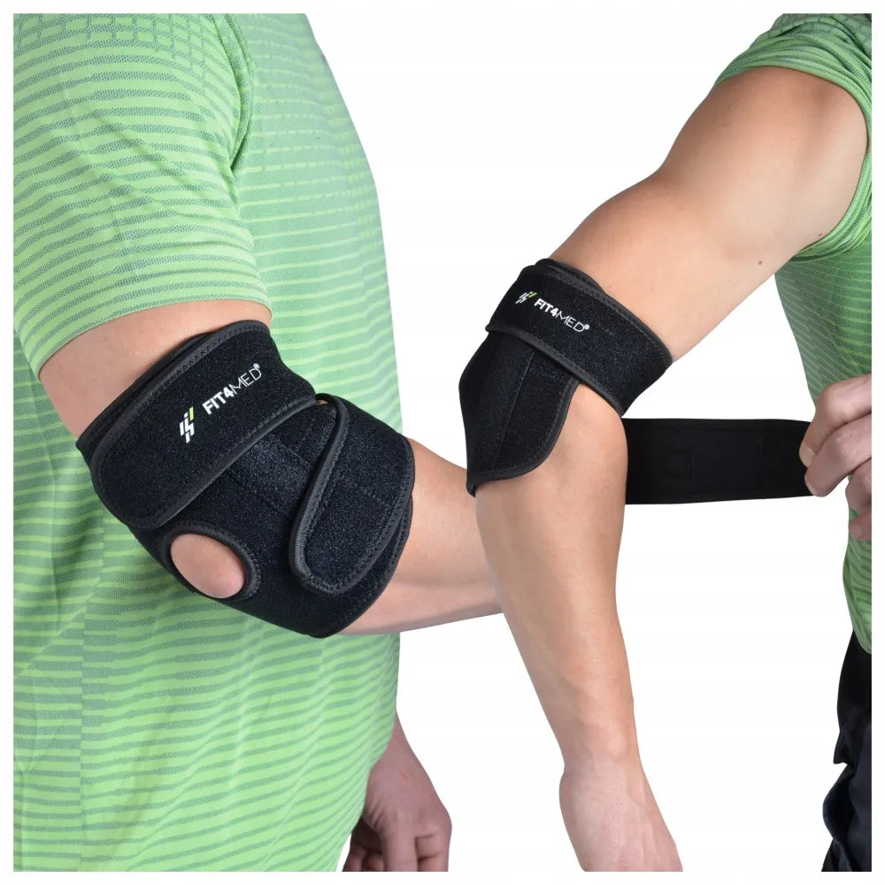 Fit4Med alkūnės įtvaras – tenisininko alkūnės palaikymas ir stabilizatorius, universalus