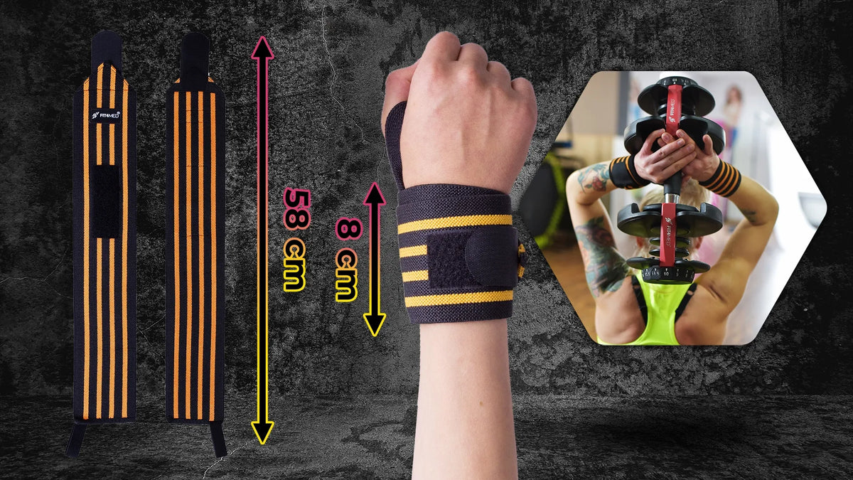 Fit4Med elastiniai riešų stabilizatoriai, 2 vnt.