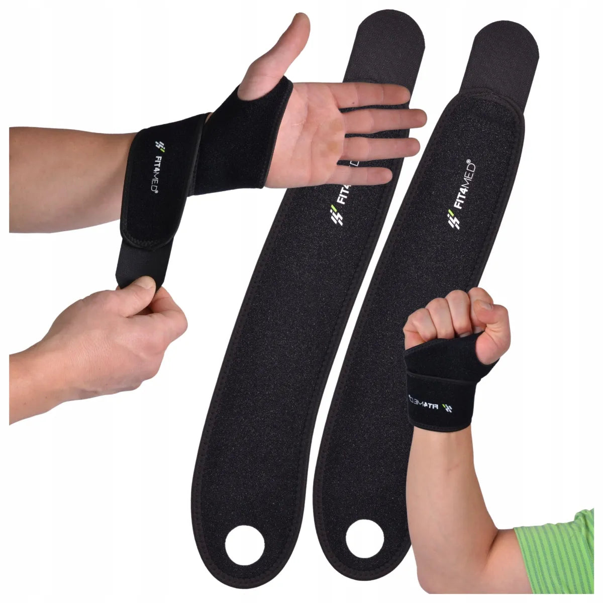 Fit4Med elastinis riešo įtvaras – stabilizatorius, 2 vnt.
