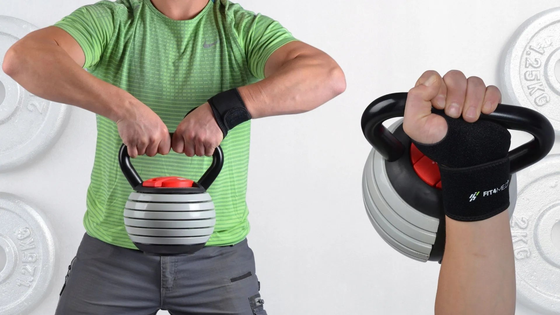 Fit4Med elastinis riešo įtvaras – stabilizatorius, 2 vnt.