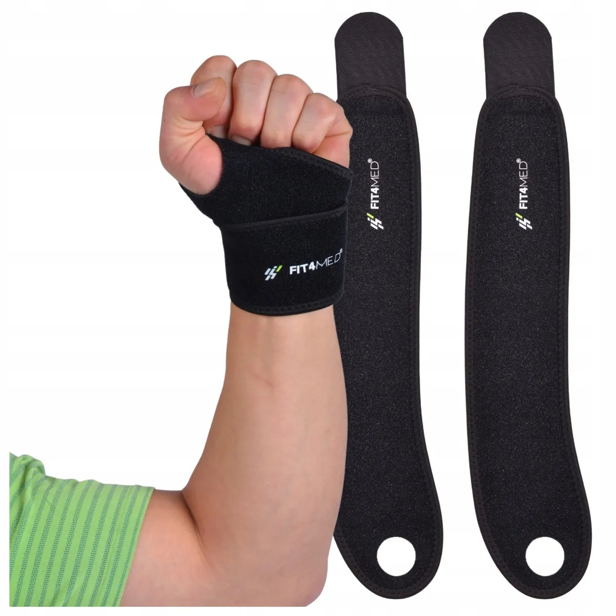 Fit4Med elastinis riešo įtvaras – stabilizatorius, 2 vnt.