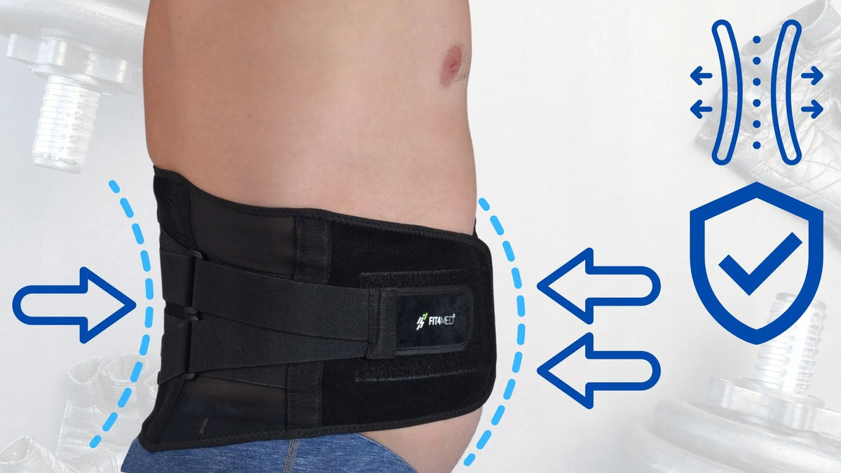 Fit4Med juosmeninės dalies stabilizavimo diržas, korsetas nugarai
