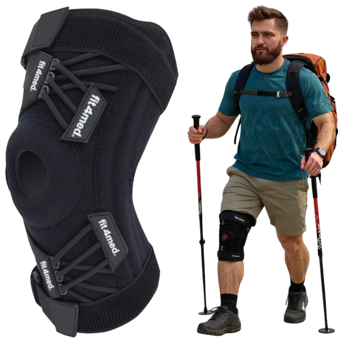 Fit4Med kelio įtvaras, girnelės stabilizatorius, sąnario atpalaidavimas, XL
