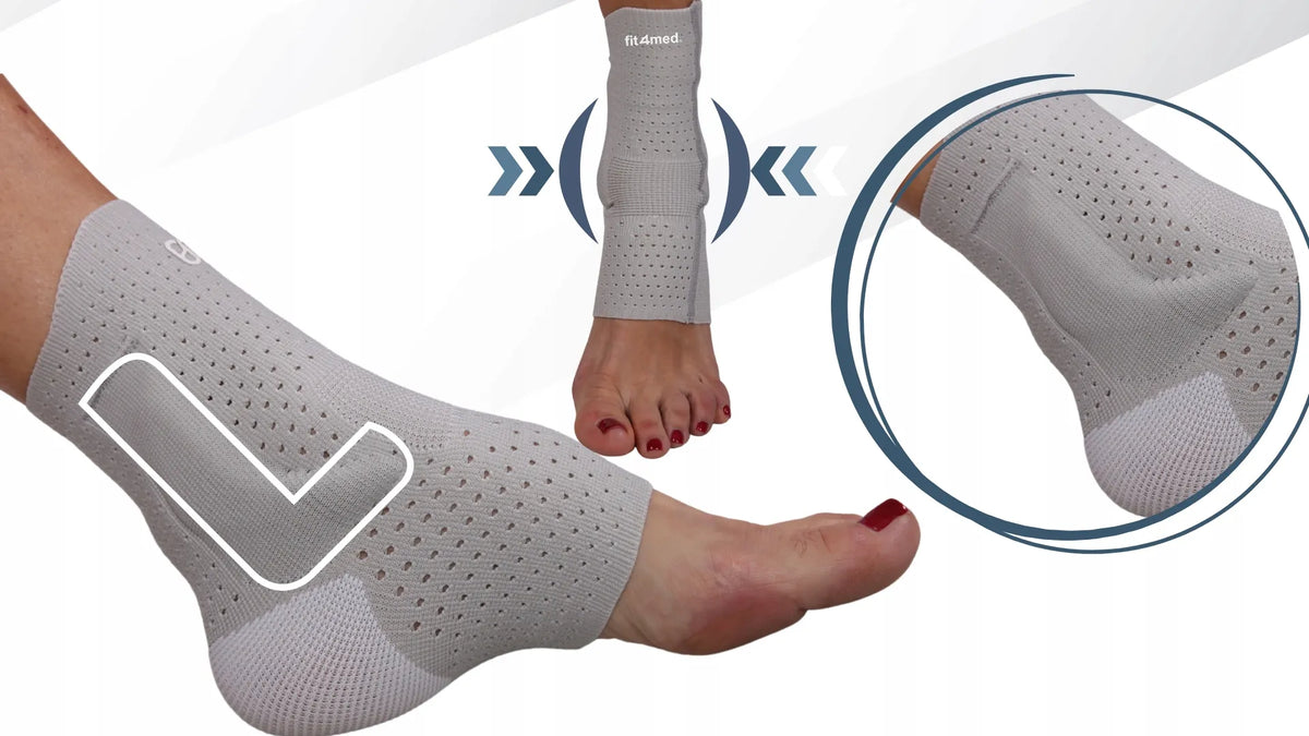 Fit4Med kulkšnies įtvaras, čiurnos stabilizatorius su diržais, L dydis