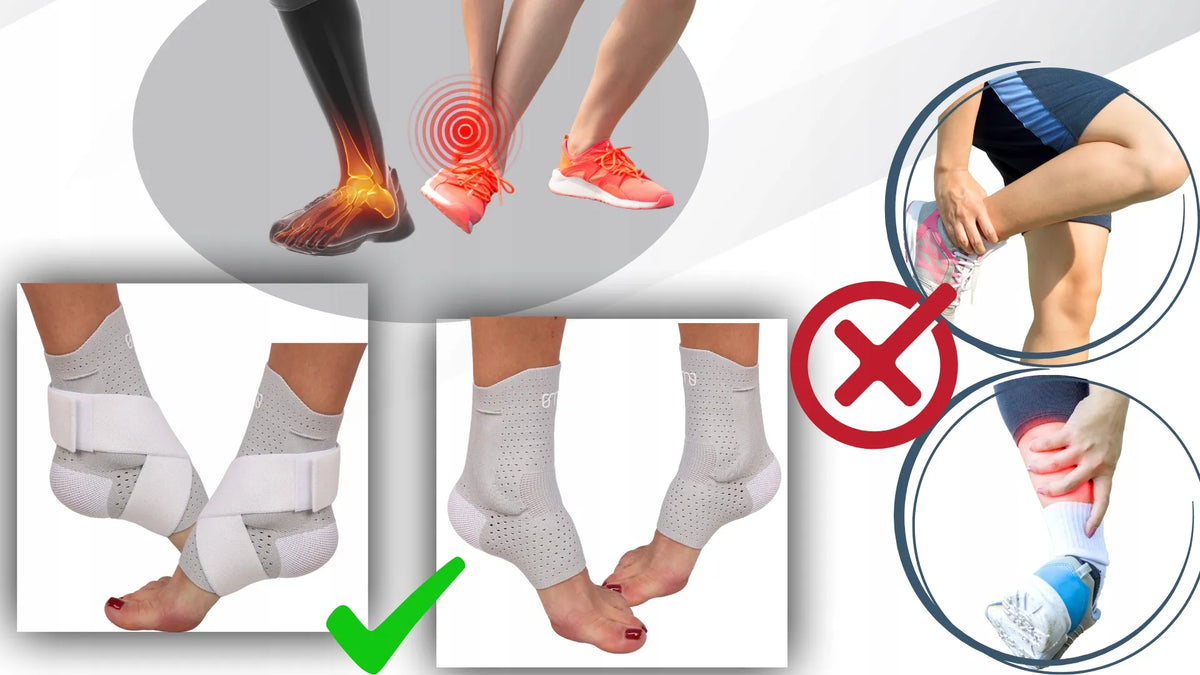 Fit4Med kulkšnies įtvaras, čiurnos stabilizatorius su diržais, L dydis