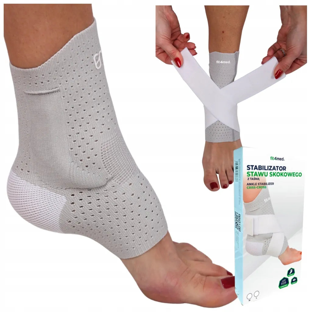 Fit4Med kulkšnies įtvaras, čiurnos stabilizatorius su diržais, L dydis