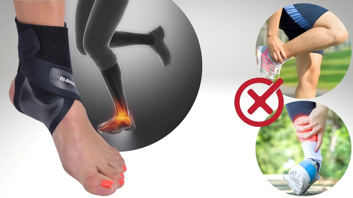 Fit4Med kulkšnies įtvaras dešinei kojai, lengvas ir patogus, universalus