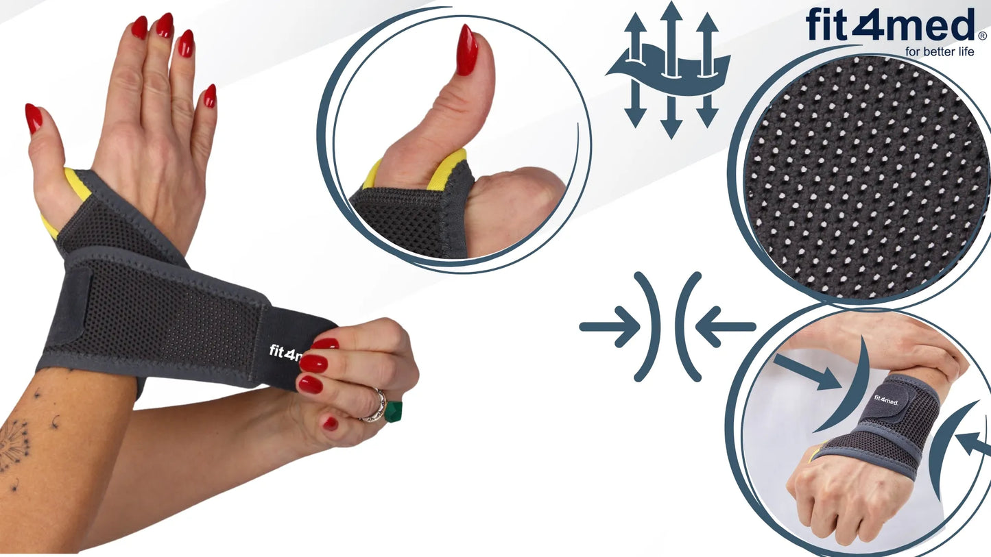 Fit4Med Riešo įtvaras stabilizatorius elastinis su dirželiu