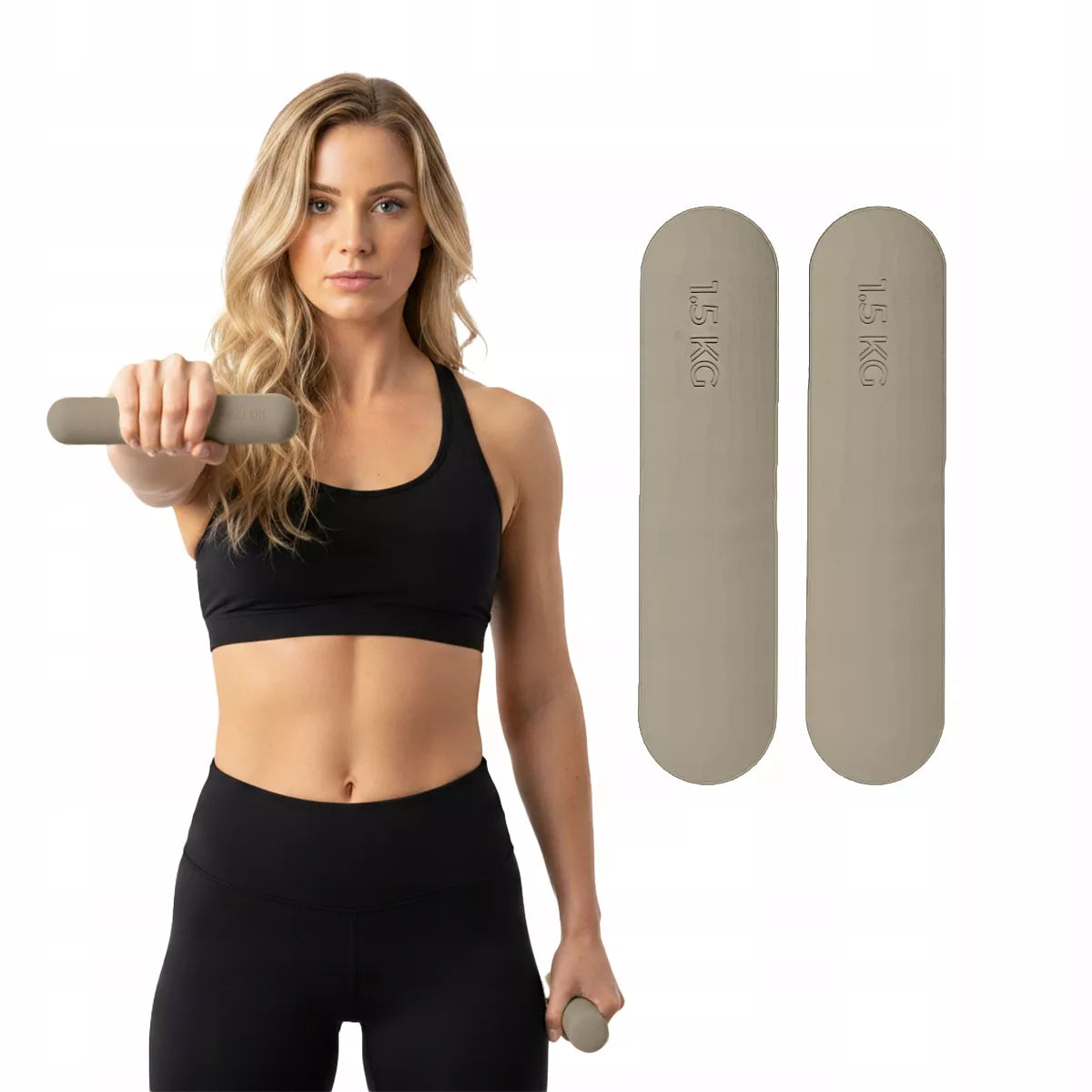 Fit.Me FM425 Hanteli rinkinys 2x 1,5 kg – treniruotėms, pilatesui ir fitnesui