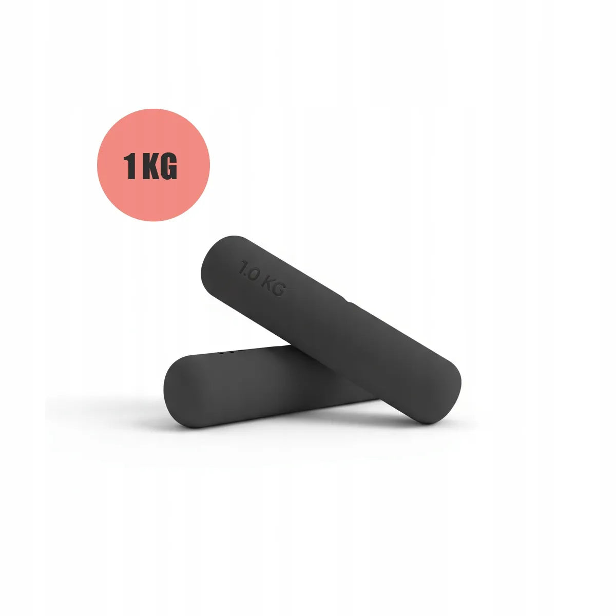 Fit.Me mankštos hantelių rinkinys, 2x 1 kg, skirtas pilatesui ir fitnesui