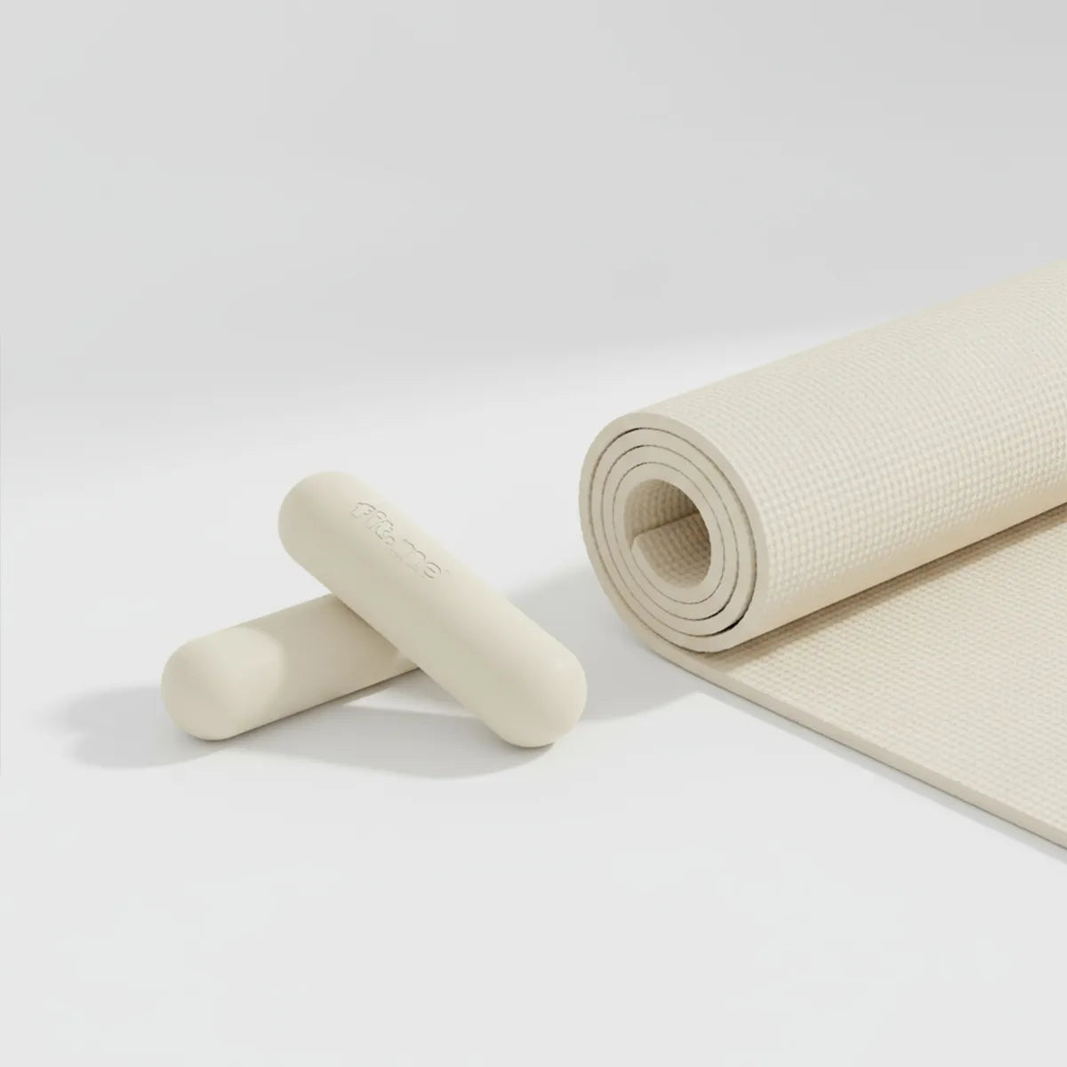 Fit.Me Premium silikoninių hantelių rinkinys 2x 1 kg – skirtas fitnesui ir pilatesui