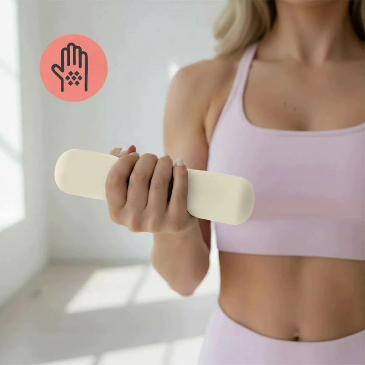 Fit.Me svorių rinkinys 2x1,5 kg – hanteliai fitnesui, pilatesui ir jėgos treniruotėms