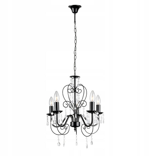 GLAMŪRINIS „TOOLIGHT“ PAKABINAMAS ŠVIESTUVAS EBT010-5CP BLACK