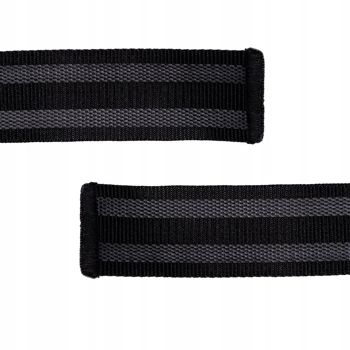 GymBeam sunkiosios atletikos diržai LIFT Lifting Straps Black & Grey