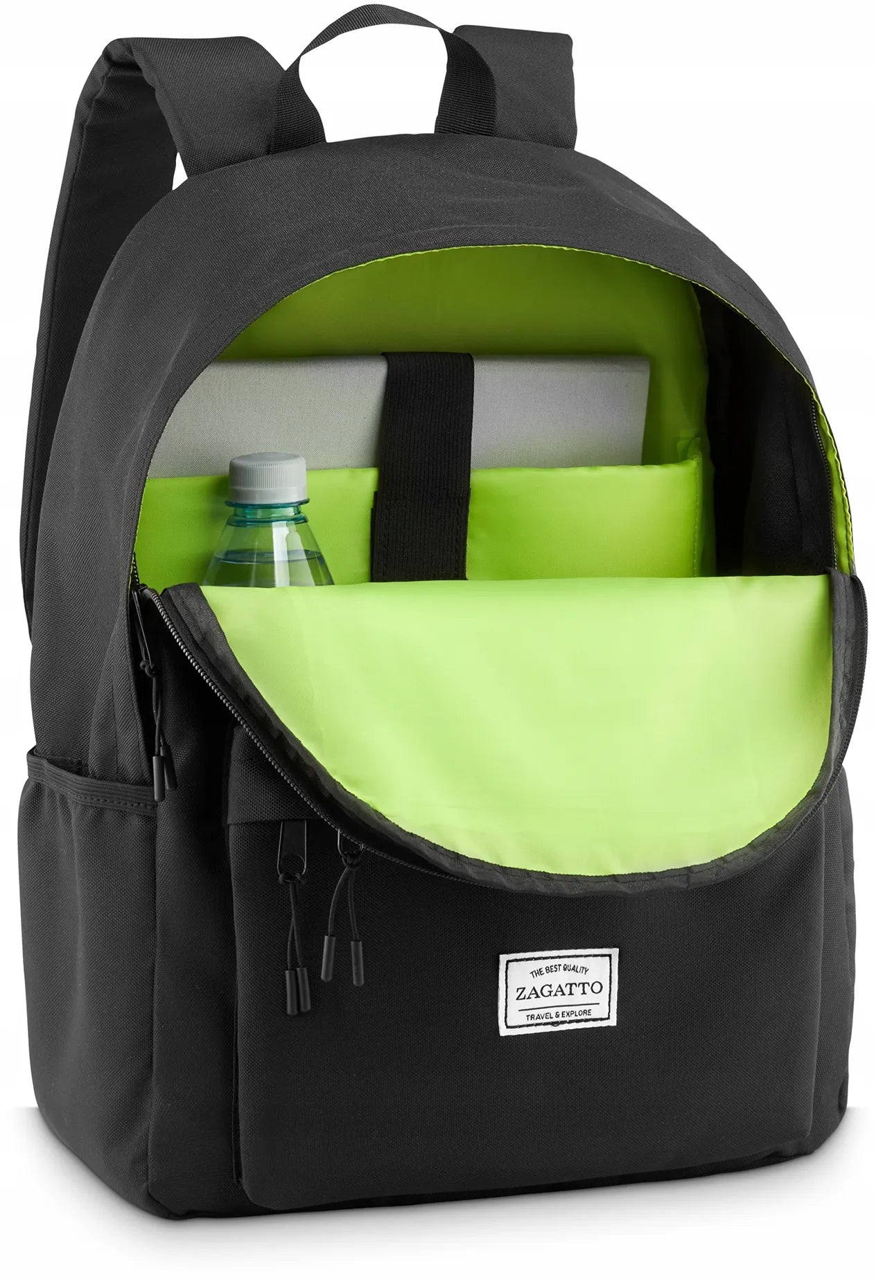 Jaunimo kuprinė mokyklai ir darbui Zagatto, juoda, sportinio stiliaus, unisex