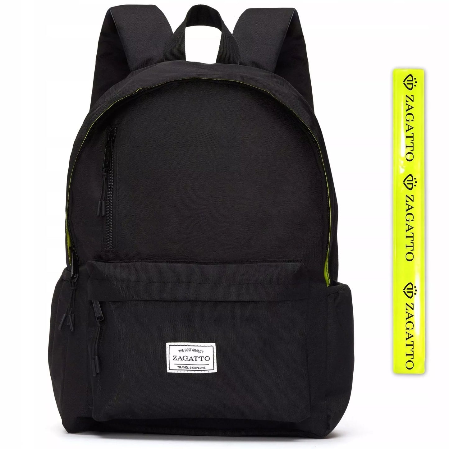 Jaunimo kuprinė mokyklai ir darbui Zagatto, juoda, sportinio stiliaus, unisex