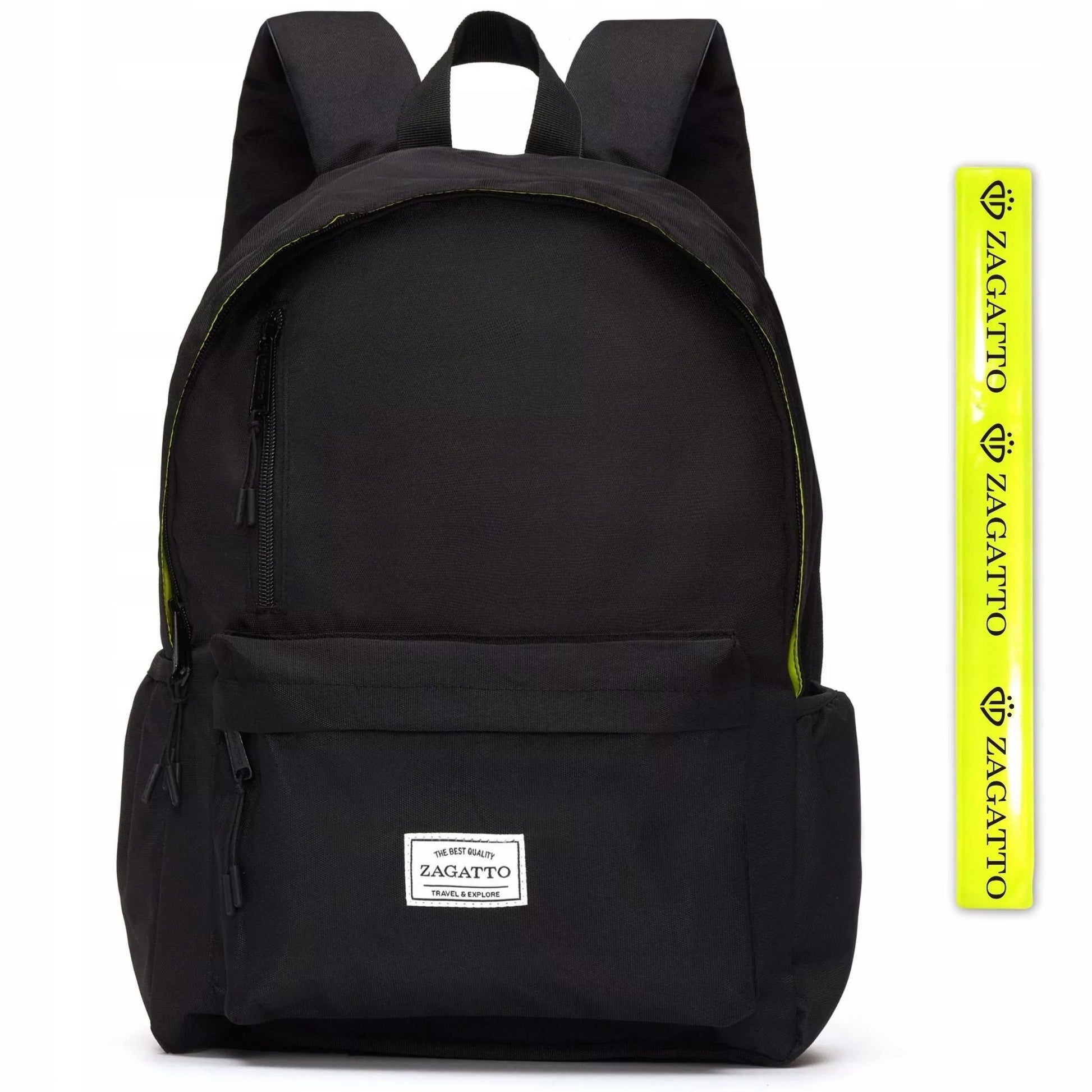 Jaunimo kuprinė mokyklai ir darbui Zagatto, juoda, sportinio stiliaus, unisex
