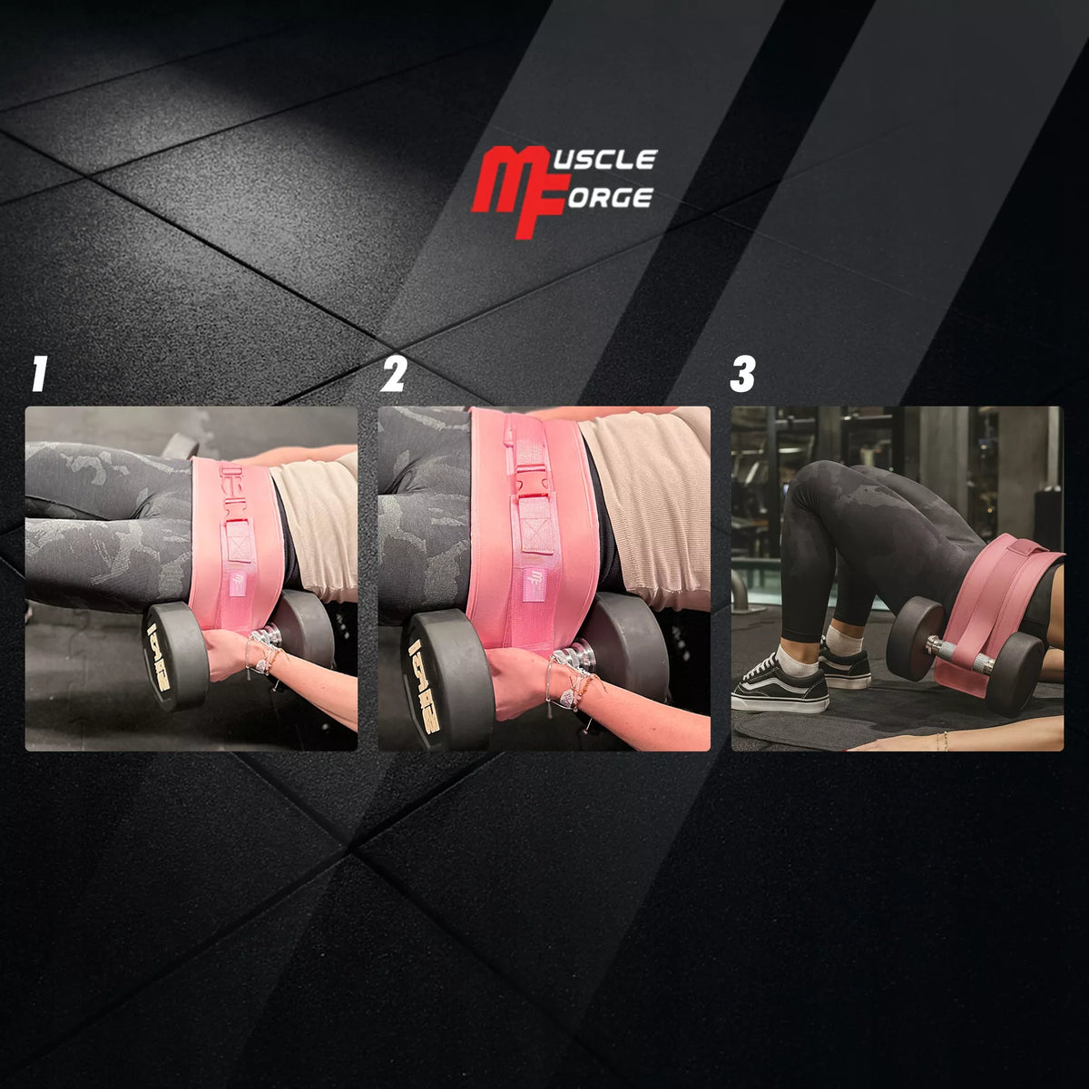 JSM FITNESS klubinės traukos ir sėdmenų treniruočių diržas su svorių tvirtinimu, juodas