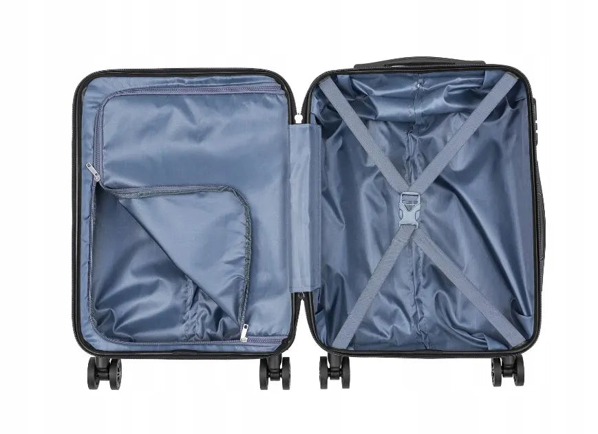 Juodasis kelioninis lagaminas TopMove Traveler, 30 l, iki 10 kg