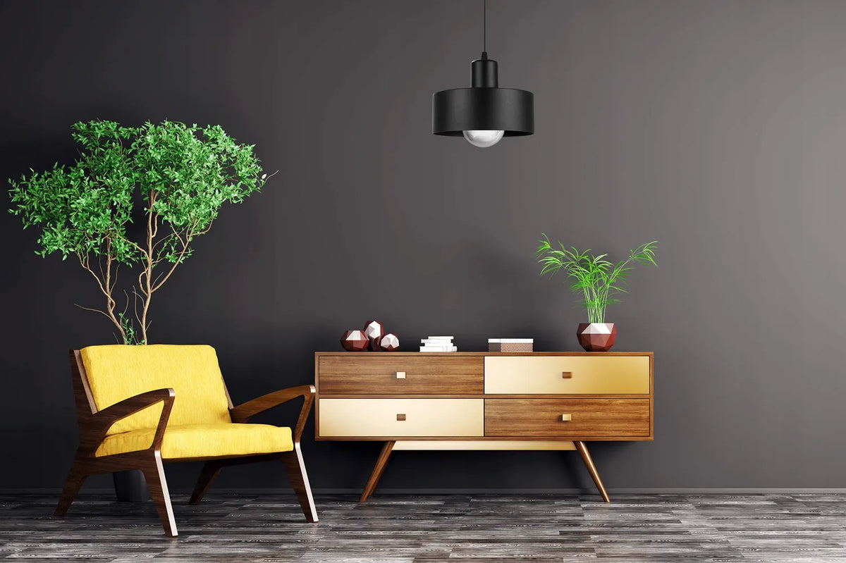 Kabamasis lubinis šviestuvas „Barcelona“ 2295/1, juodas, vienvietis, loft stiliaus, virtuvei