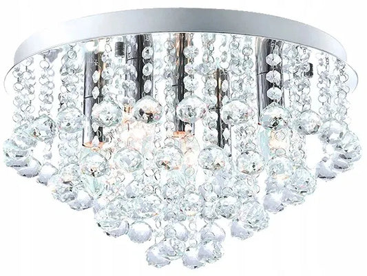 Kabamasis lubinis šviestuvas „Crystal“ su 3 stiklo gaubtais