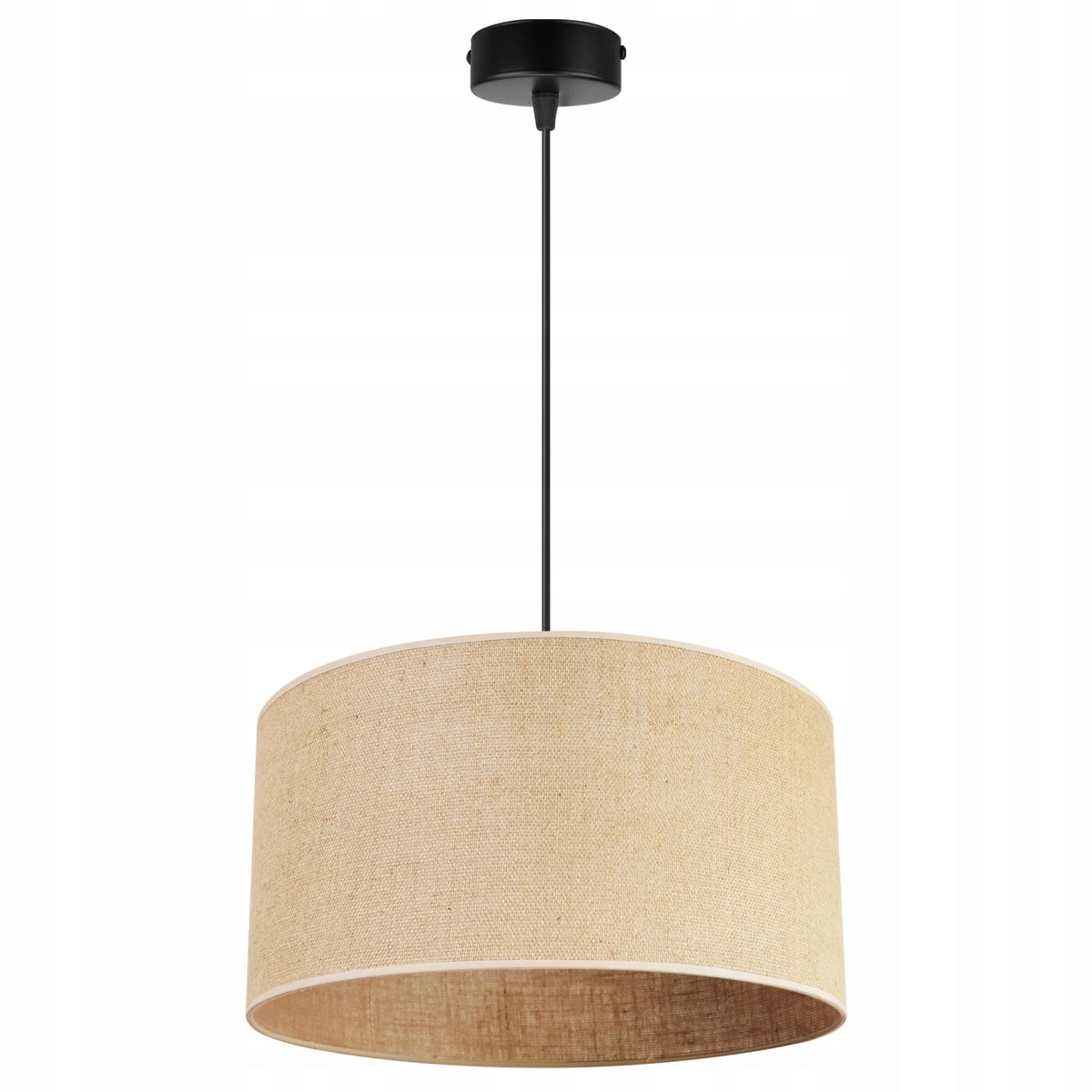 Kabantis lubinis šviestuvas su vienu šviesos šaltiniu ir boho stiliaus medžiaginiu gaubtu JUTA, 35 cm, Light Home