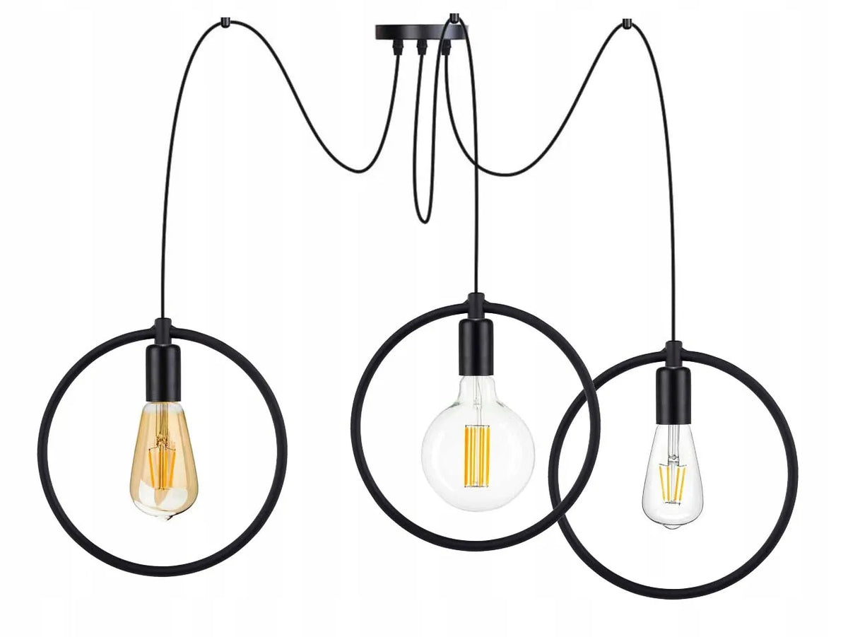 Kabantis lubinis šviestuvas ZWIS Edison Loft E27 PAJĄK