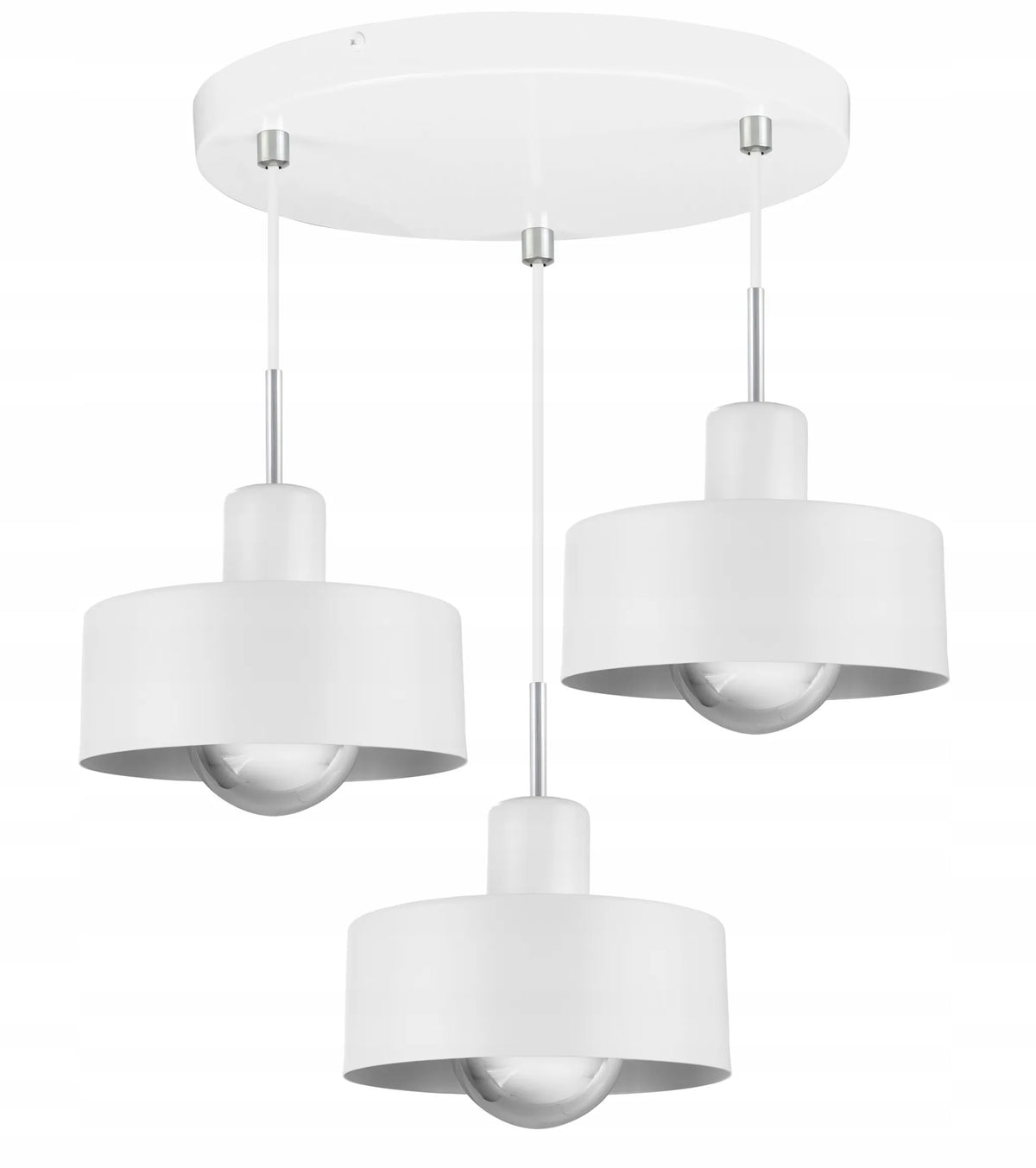 Kabantysis lubinis šviestuvas LIGHT HOME BARCELONA 2295/3/OW/C, juodos ir baltos spalvos, trigubas, GLAMOUR stiliaus