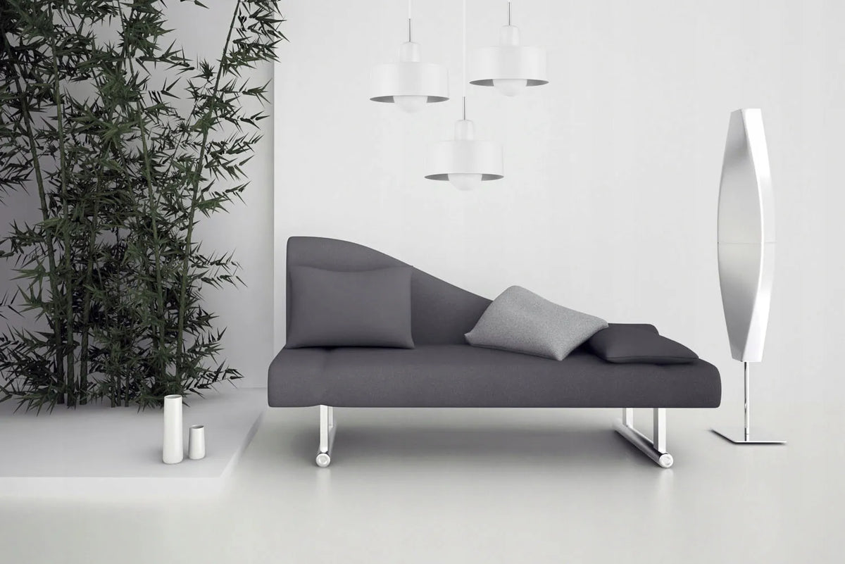 Kabantysis lubinis šviestuvas LIGHT HOME BARCELONA 2295/3/OW/C, juodos ir baltos spalvos, trigubas, GLAMOUR stiliaus