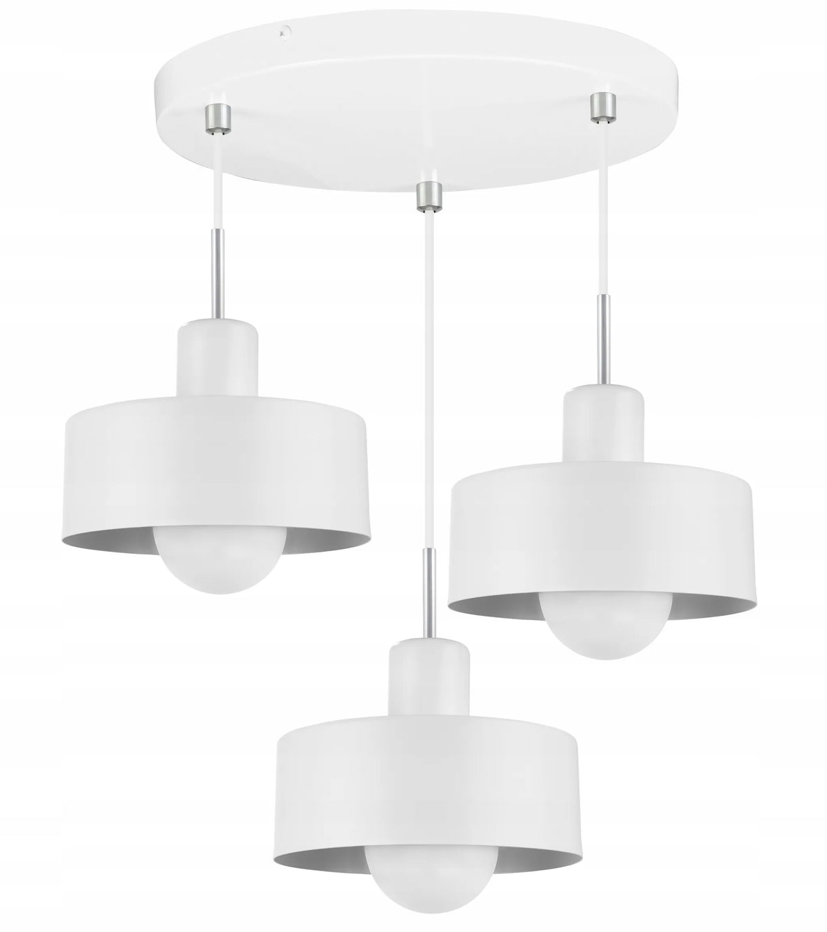 Kabantysis lubinis šviestuvas LIGHT HOME BARCELONA 2295/3/OW/C, juodos ir baltos spalvos, trigubas, GLAMOUR stiliaus
