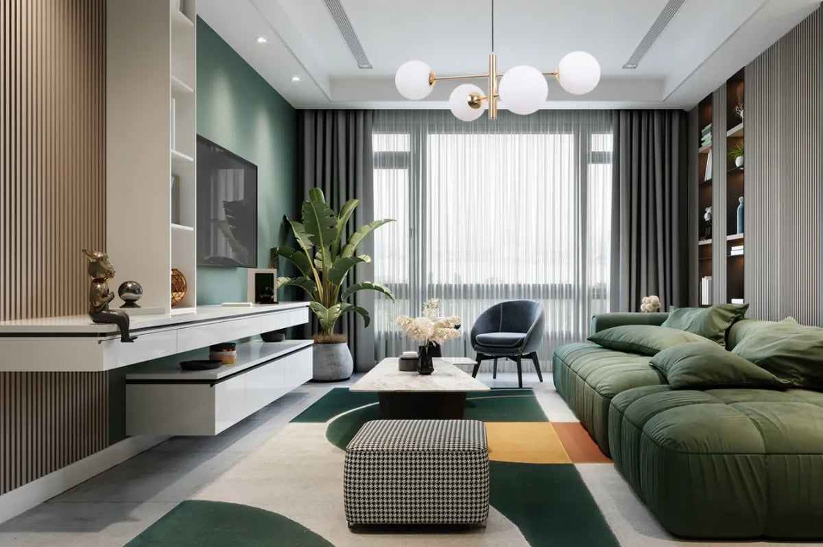 Kabantysis lubinis šviestuvas „Light Home“ VICENZA – „Glamour“ ir lofto stiliaus sietynas su rutulio formos gaubtais svetainei, miegamajam ir valgomajam