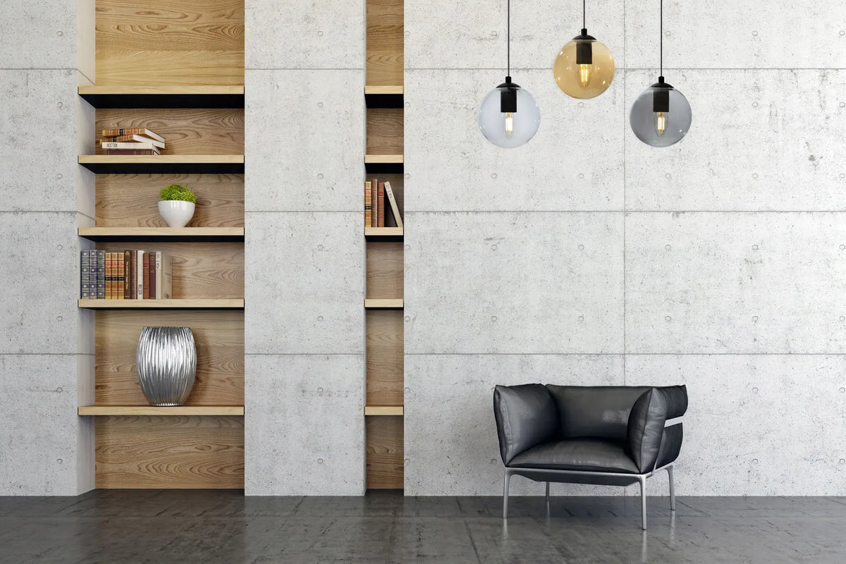 Kabantysis lubinis šviestuvas „Paris“ su trimis stikliniais rutuliais, „Light Home“