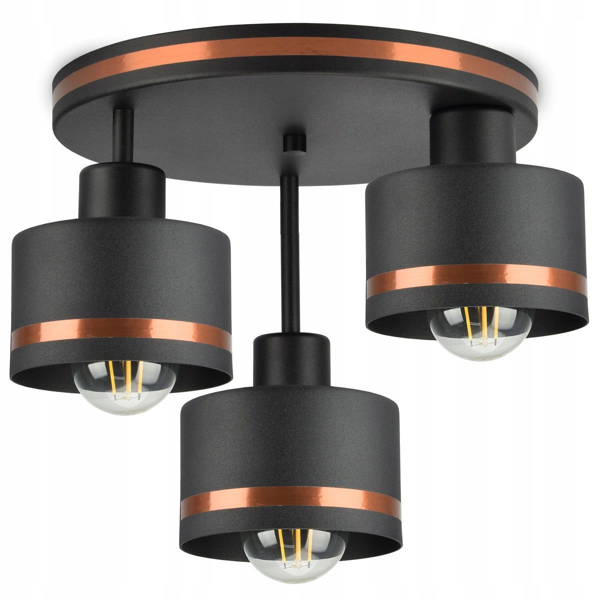 Kabantysis lubinis šviestuvas, sietynas, plafonas, LED, vario spalvos