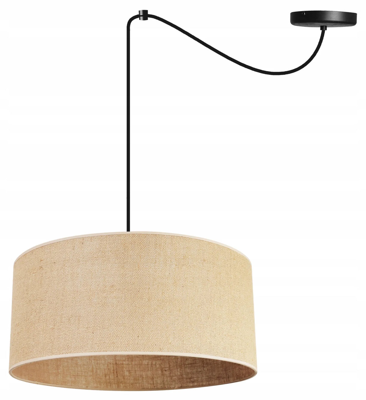 Kabantysis lubinis šviestuvas su gaubtu „LOFT BOHO JUTA“ 40 cm, „SPIDER“ kambariui