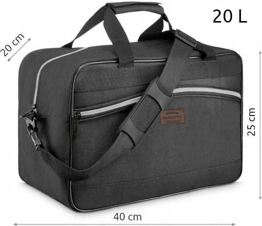 Kelioninis krepšys Zagatto 40x20x25 cm, tinkamas Ryanair ir Wizzair rankiniam bagažui