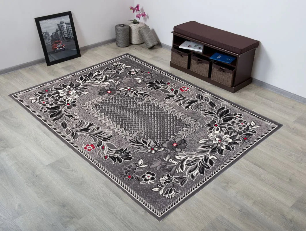 Kilim 60x100 spalvotas pliušinis BCF 92dg
